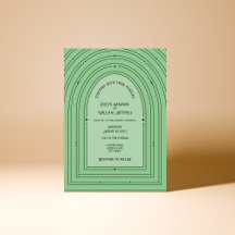 Vintage romantique Inspiré Arc Pale Vert Mariage