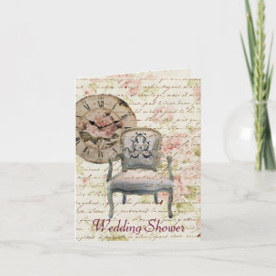Invitation Vintage Rose Rose Floral steampunk Mariage