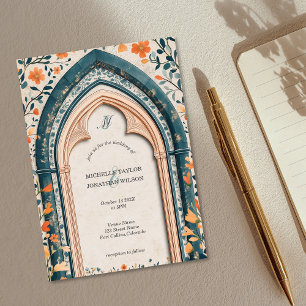 Invitation Vintage Russe catholique Jardin des prairies