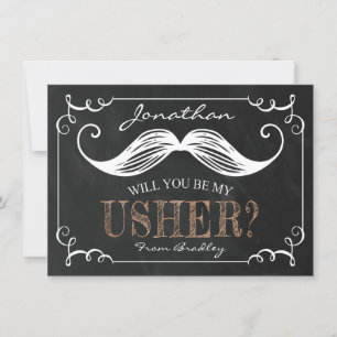 Invitation Vintage Seras-Tu Mon Usher Usher