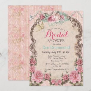 Invitation vintage Shabby Chic Bridal Shower