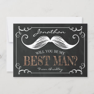 Invitation Vintage Soyez mon meilleur homme Groomsmen