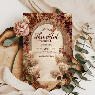 Invitation Vintage Stone Gateway Thanksgiving Dîner