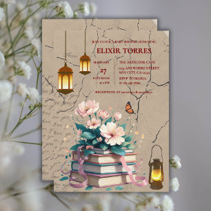 Invitation Vintage Storybook Floral Baby shower
