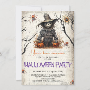 Invitation Vintage tradition classique Écart d'Halloween