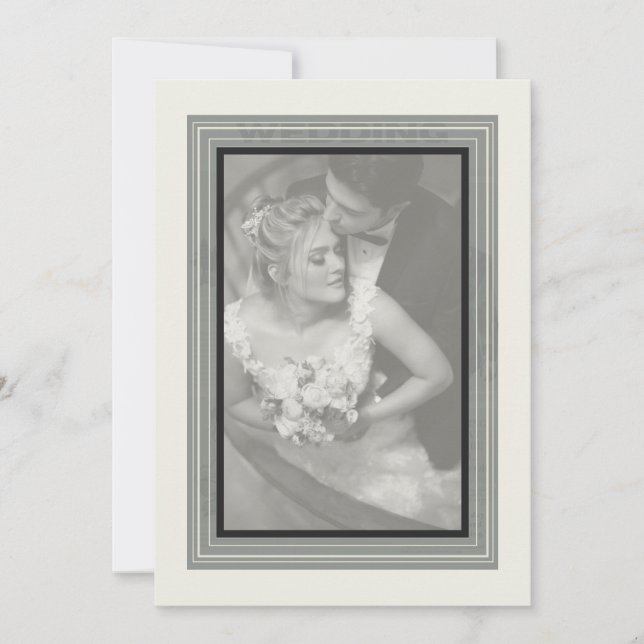 Invitation Vintage Wedding journal (Devant)