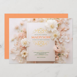 Invitation Vintage White Story Bat mitzvah de couverture