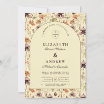 Vintage Wildflower Arch Elegant Wedding