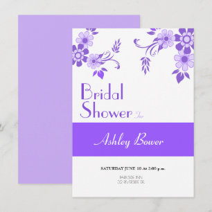 Invitation Violet floral
