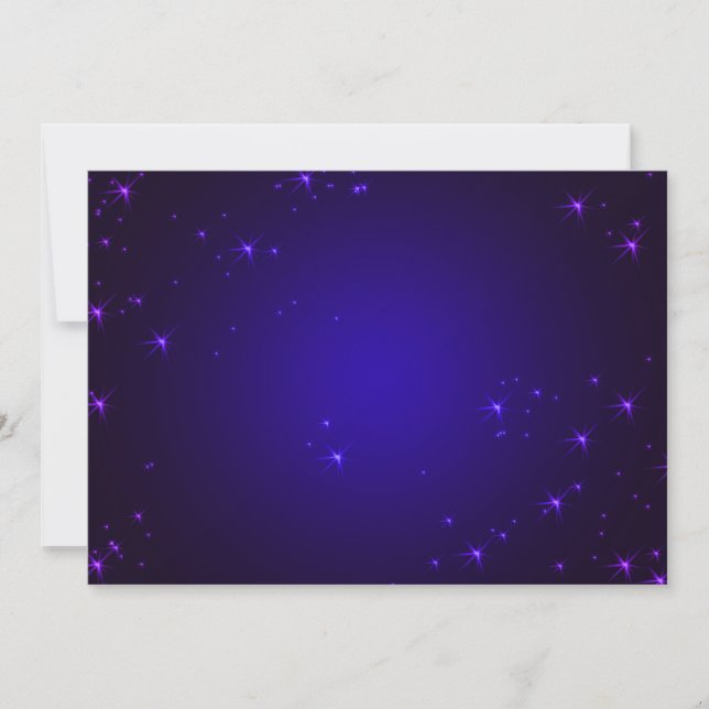 Invitation Violet Stars (Devant)