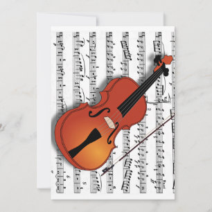 Invitation Violon Lover, Rejoignez Us_Invitation
