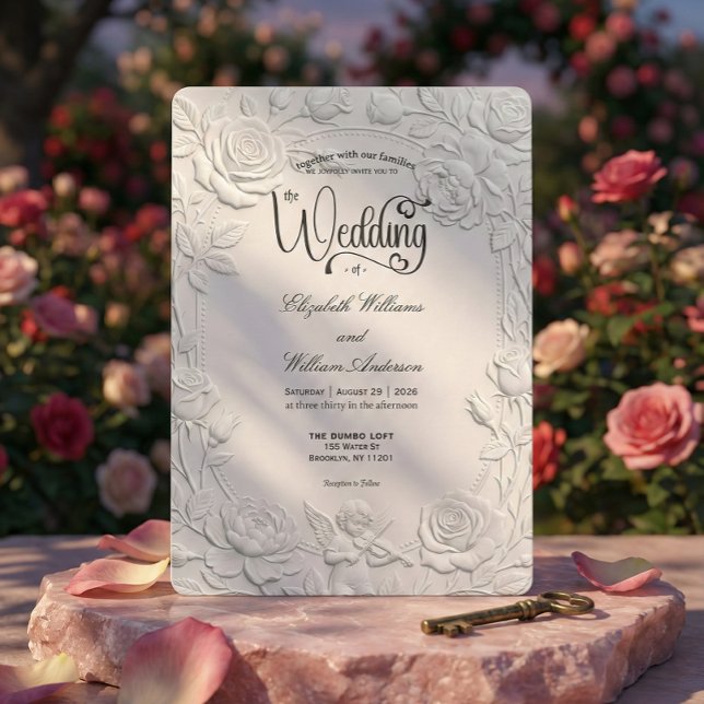 Invitation Violoniste Cupidon de l'ère Régence Romantique Mar (Créateur téléchargé)