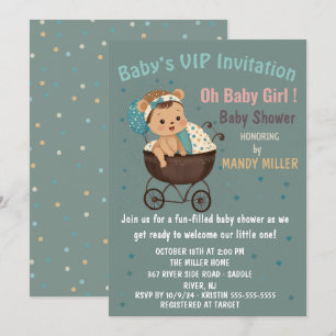 Invitation VIP pour bébé Oh Bébé Fille !