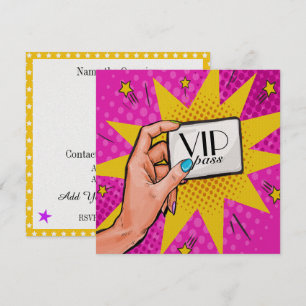 Invitation VIP Rev 1 Pop Art