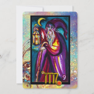 INVITATION VIRGO HERMIT TAROT ASTROLOGIE ZODIAC ANNIVERSAIRE