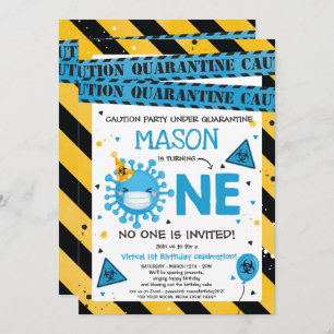 Invitation Virtual 1er Anniversaire Quarantaine 1er Anniversa