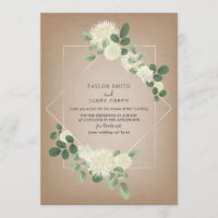 Virtual Live Stream Mariage Cardstock Botanique