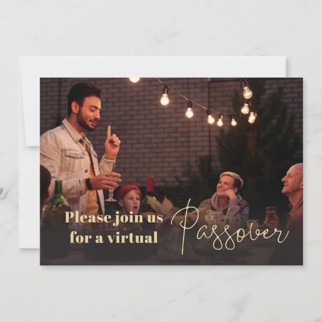 Invitation Virtuelle de Pâque avec Photo Amusante (Devant)