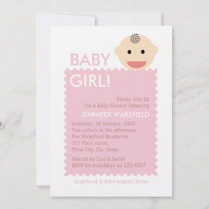 Invitation Visage bébé