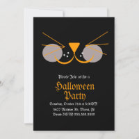 Visage de Chat Noir Halloween Fête d'Anniversaire