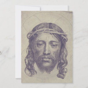Invitation Visage du Christ sur le Voile de Sainte Véronique 