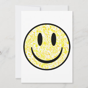 Invitation Visage souriant éclaboussé