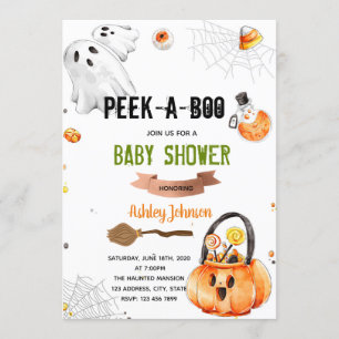 Invitation Visitez un baby shower d'halloween
