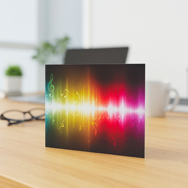 Invitation Visualiseur audio vibrant de spectre sonore musica (Créateur téléchargé)
