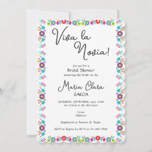 Invitation Viva la Novia Despedida Fête des mariées bilingue