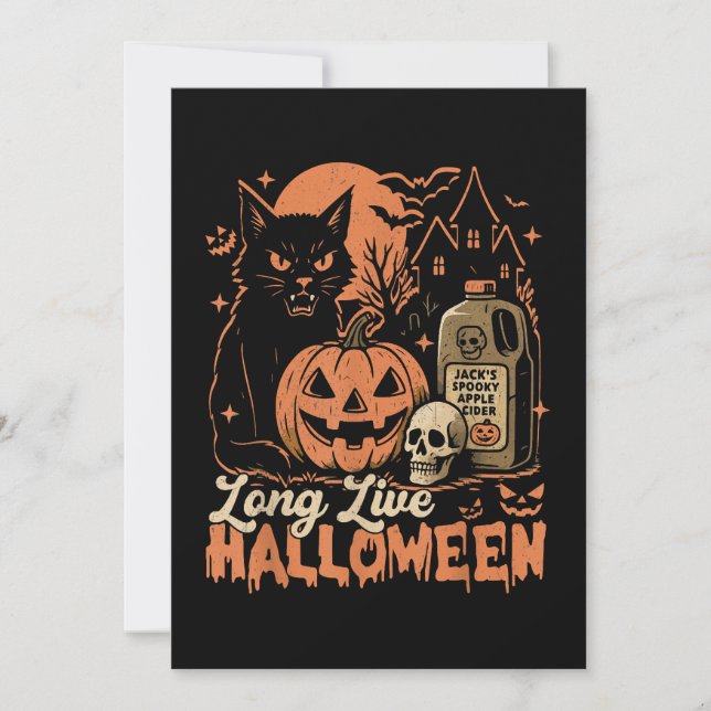 Invitation Vive Halloween (Devant)