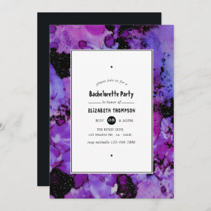 Invitation Vivid Ink Splash Bachelorette Party