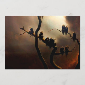 Invitation Vivid Retro - Fantômes dans un arbre