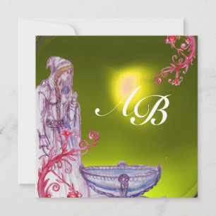 Invitation VIVIEN MONOGRAM jaune topaz