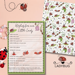 Invitation Vœux de coccinelle fantaisiste pour notre jeu de p