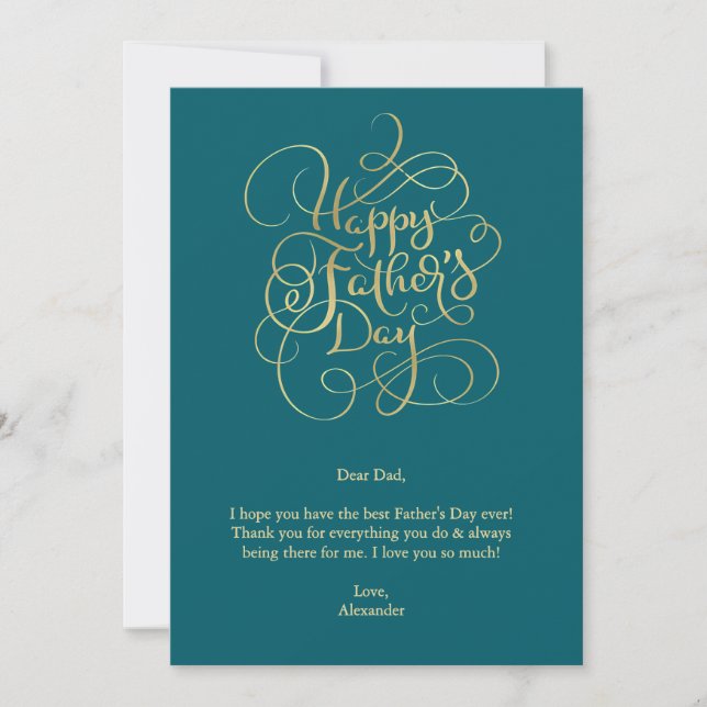 Invitation Voeux de la fête des pères (Devant)