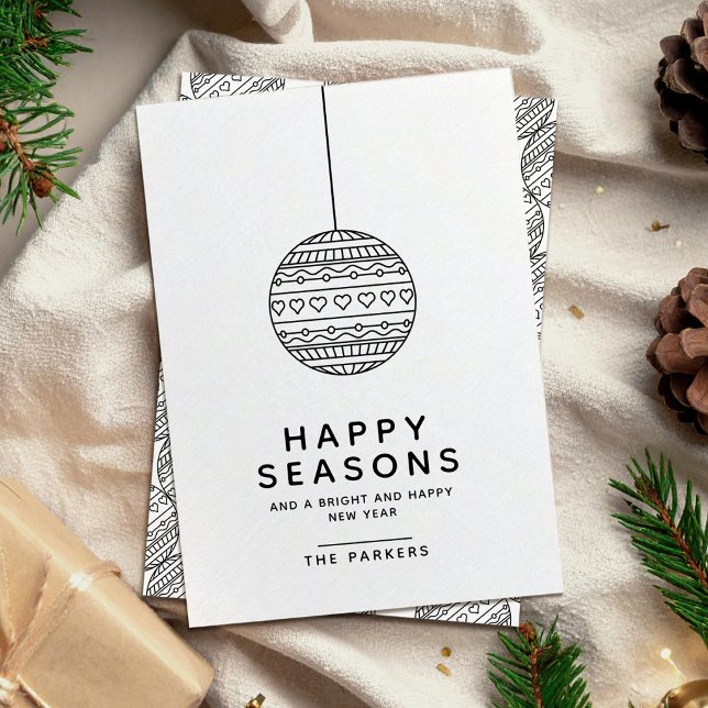 Invitation Vœux de la saison de la boule de Noël (Créateur téléchargé)