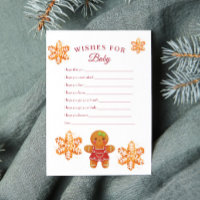 Vœux de Noël au pain d'épices pour l'activité bébé