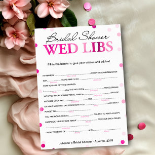 Invitation Vœux et Conseils de Mariage pour une Douche de Mar