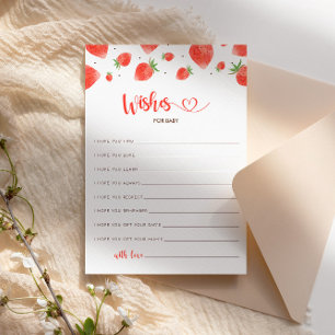 Invitation Voeux Pour Baby Card, Berry Sweet Baby shower