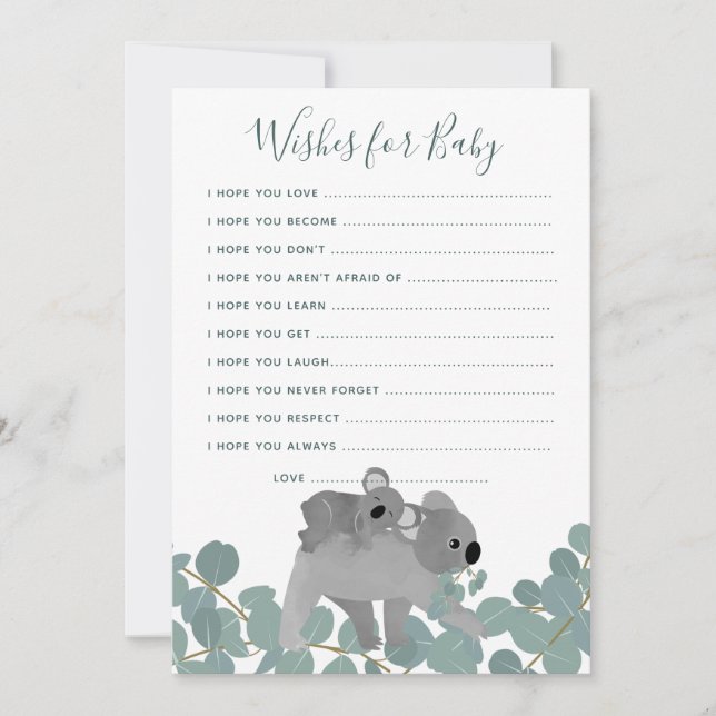 Invitation Voeux pour Baby shower Game (Devant)