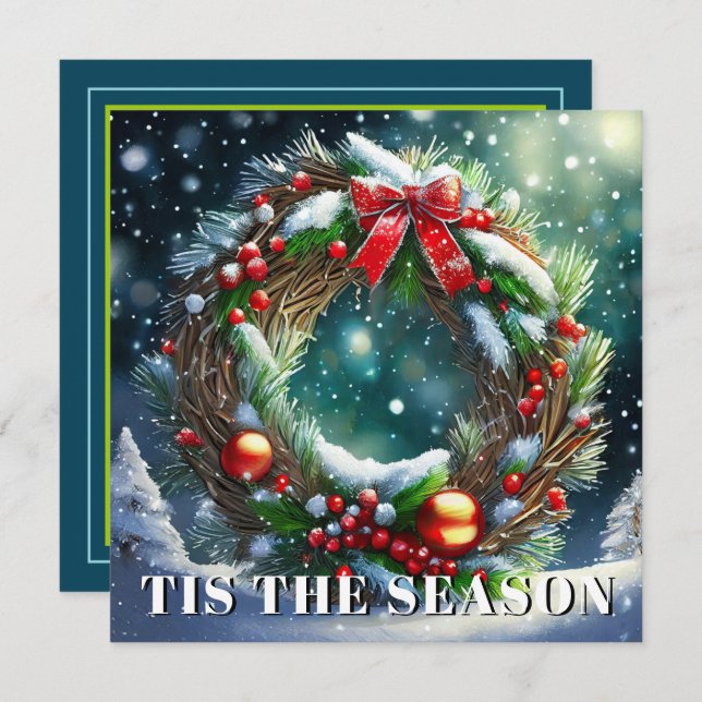 Invitation Voici la couronne de saison (Devant / Derrière)