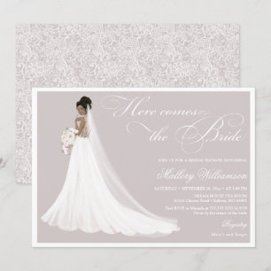 Invitation Voici la douche de mariée
