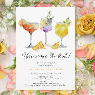 Invitation Voici la mariée Boisson amusante pour la fête de m