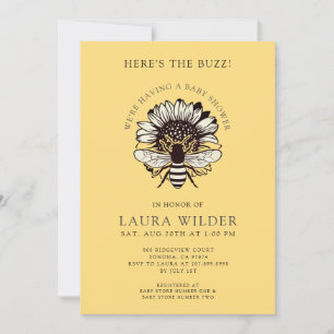 Invitation Voici la ruche Baby Shower