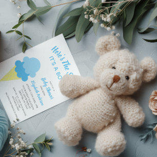 Invitation Voici le Baby shower d'été de la crème glacée Scoo