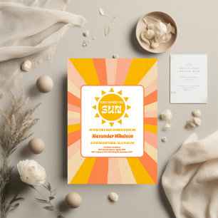 Invitation Voici Le Baby shower Fils