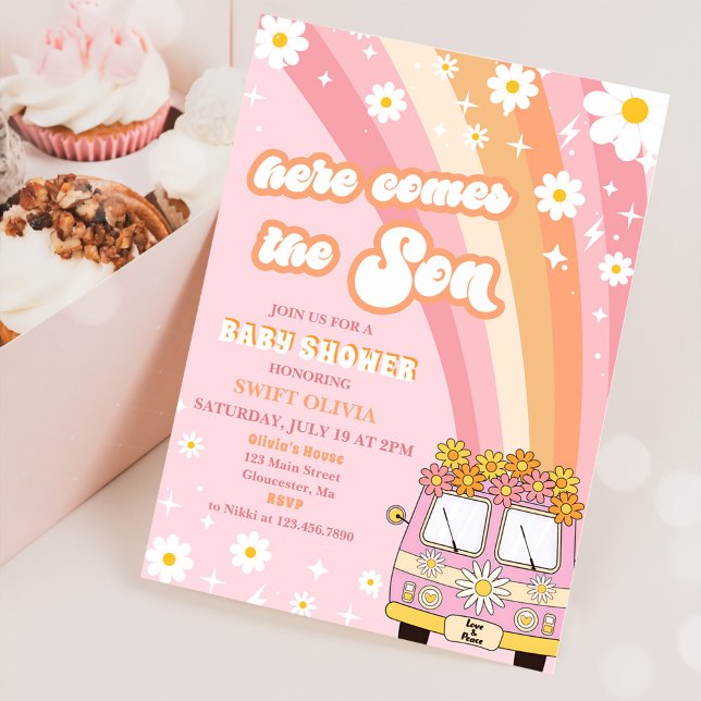 Invitation Voici Le Baby shower Fils (Créateur téléchargé)