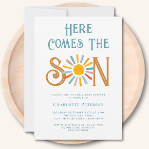 Invitation Voici Le Baby shower Fils