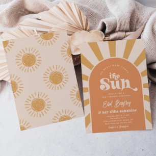 Invitation Voici Le Baby shower Soleil   Baby shower Sun I