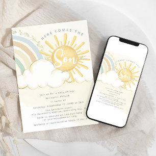 Invitation Voici Le Fils   BABY SHOWER